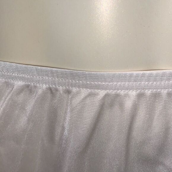Vintage Lorraine White Long Slip Skirt Size Tall Small - Picture 4 of 12